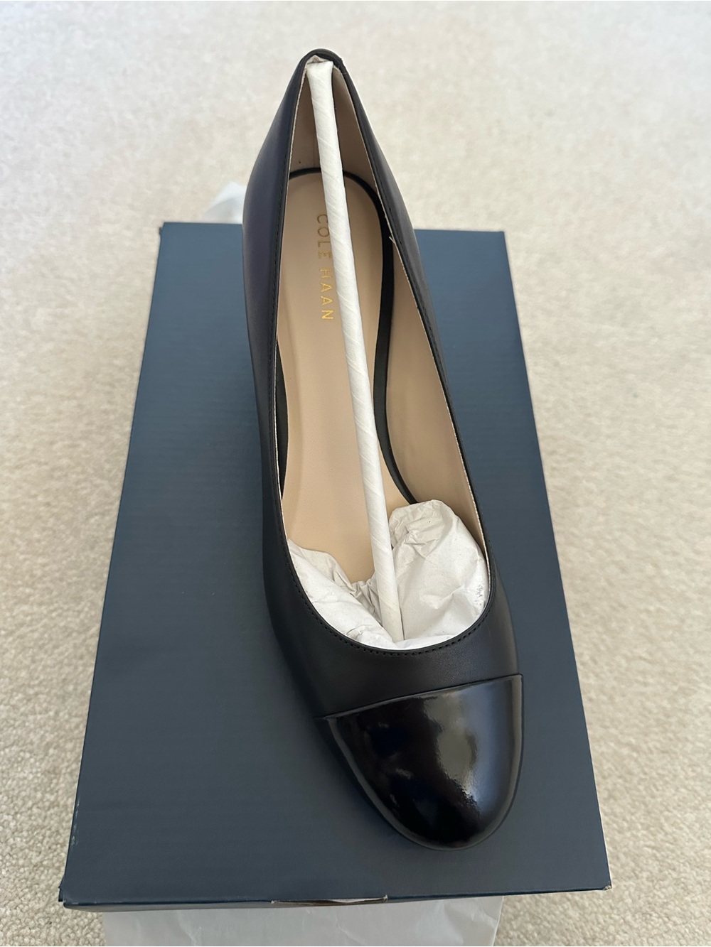Cole Haan Black Leather Dawna Grand Pump, Size 7